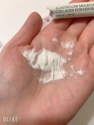 [유니자르] 엘라스틴 저분자 콜라겐95 + 칼라민 100 — 5점을 준 리뷰어가 2021년 11월 올린 사용 사진