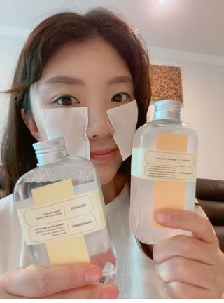 [녹산] 비건 대나무 밸런싱 수분 토너 + 비건 바이오 비타 에센스 — 4점을 준 리뷰어가 2022년 11월 올린 사용 사진
