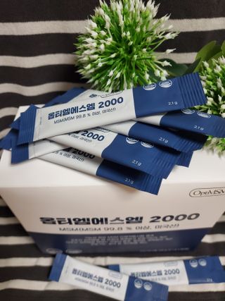 바른비타민 옵티엠에스엠2000 1박스 60포 관절 연골 복합건강기능식품 — 5점을 준 리뷰어가 2021년 6월 올린 사용 사진
