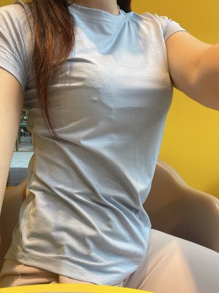 [딕시] dxxy 딕시 리프레시 퍼펙트® 숏 슬리브 — 5점을 준 리뷰어가 2022년 4월 올린 사용 사진