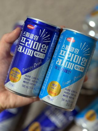 한미사이언스 [한미] 스파클링 프리미엄 레시피 (카페인, 제로카페인 2종)각5개총10개제공 — 4.5점을 준 리뷰어가 2025년 1월 올린 사용 사진