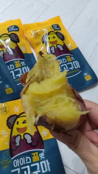 해뜨온 간편달콤 아이스 꿀맛군고구마80gx10개 — 5점을 준 리뷰어가 2021년 10월 올린 사용 사진