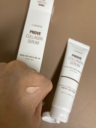 체르엠  프루브 콜라겐 앰플세럼 60ml 1병 — 4점을 준 리뷰어가 2022년 1월 올린 사용 사진