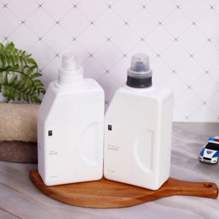 [생활공작소] 섬유유연제 + 세탁세제 1.5L 릴리향 — 5점을 준 리뷰어가 2021년 2월 올린 사용 사진