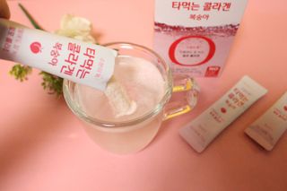 [음료수 대신 가능!]  빠르게 흡수되는 아임오 타먹는 콜라겐 1박스 — 5점을 준 리뷰어가 2023년 3월 올린 사용 사진