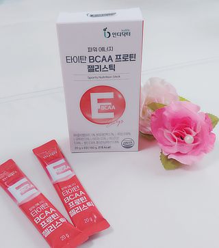 [인디닥터] 타이탄 BCAA 프로틴 젤리스틱 — 5점을 준 리뷰어가 2022년 4월 올린 사용 사진