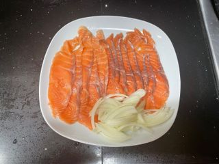 밸런스 다이어트랩 밸다랩 프리미엄 훈제연어 슬라이스 120g — 5점을 준 리뷰어가 2023년 4월 올린 사용 사진