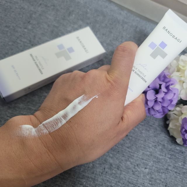 바노바기 밀크씨슬 리페어 시카 선스크린 플러스 50ml 리뷰 사진