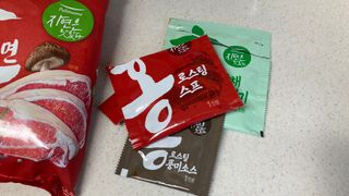 [풀무원] 자연은맛있다 정면, 백면, 홍면  세트 — 4점을 준 리뷰어가 2021년 4월 올린 사용 사진