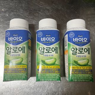 LIVE 매일바이오 알로에 드링킹 요거트 — 5점을 준 리뷰어가 2022년 4월 올린 사용 사진