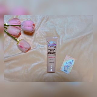 썸헤어 / SUMHAIR 썸헤어 프로틴 리치 머랭 트리트먼트 극손상모 전용 케어 — 5점을 준 리뷰어가 2021년 4월 올린 사용 사진