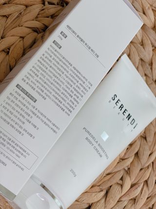 세렌디뷰티 퓨어델라 부스팅 바디크림 — 5점을 준 리뷰어가 2021년 7월 올린 사용 사진