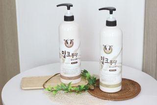[과일나라] 대용량 밀크퐁당 바디로션+바디워시 2종 — 5점을 준 리뷰어가 2021년 10월 올린 사용 사진