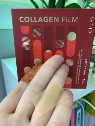 프리마인 귀족의 콜라겐, 92배 흡수율. 럭셔리 프리미엄 셀라브 콜라겐필름 30매 — 3점을 준 리뷰어가 2021년 10월 올린 사용 사진