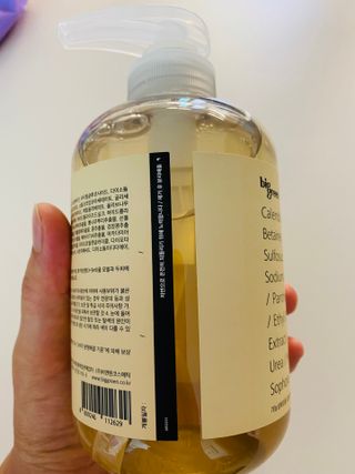 빅그린 안티 헤어로스 탈모 카렌듈라 바이옴 샴푸 500ml (지성두피용) — 4점을 준 리뷰어가 2022년 7월 올린 사용 사진