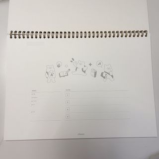 리훈 곰부 체크리스트+ 곰부 리무버블스티커 1장 — 5점을 준 리뷰어가 2021년 5월 올린 사용 사진