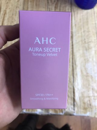 AHC 아우라 시크릿 톤업 벨벳 — 5점을 준 리뷰어가 2021년 4월 올린 사용 사진