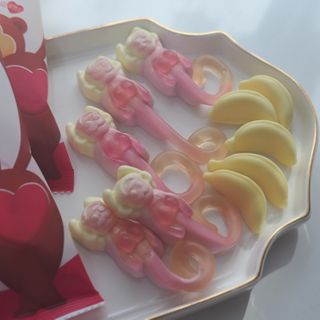 폭신 쫄깃 식감 로맨스, 몽키나나 젤리 8봉지 — 5점을 준 리뷰어가 2021년 2월 올린 사용 사진