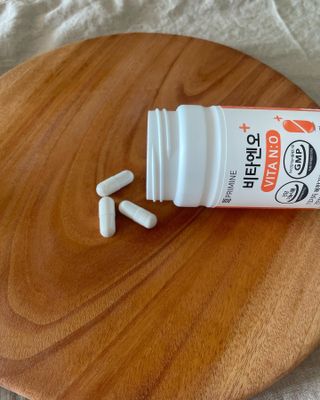프리마인 성큼다가온 봄, 이너뷰티를 챙겨야 피부도 화사하게, 컨디션도 활기차게. 흡수율을 높인 고효율 비타민. — 5점을 준 리뷰어가 2022년 11월 올린 사용 사진