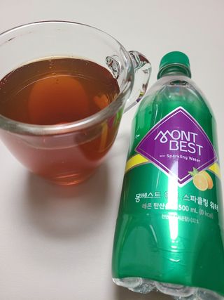 몽베스트 Montbest with Sparkling water Lemon OR Lime 20병(랜덤) — 5점을 준 리뷰어가 2021년 10월 올린 사용 사진
