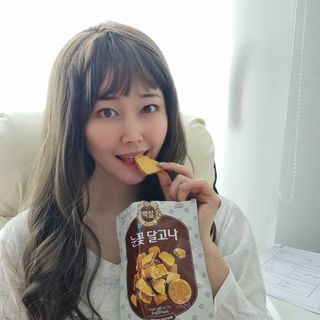 딜라이트 프로젝트  달콤한 눈꽃 간식세트( 눈꽃 솜사탕 / 레몬라임 솜사탕 / 달고나 총 7EA+스마트톡 증정) — 5점을 준 리뷰어가 2022년 5월 올린 사용 사진