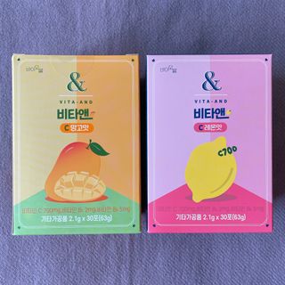비타앤C 레몬맛, 망고맛 — 5점을 준 리뷰어가 2021년 6월 올린 사용 사진
