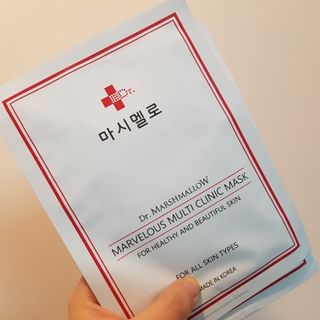 닥터마시멜로 마블러스 멀티 클리닉 마스크 — 5점을 준 리뷰어가 2021년 4월 올린 사용 사진