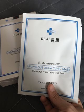 닥터마시멜로 닥터마스멜로 마블러스 아쿠아 클리닉 마스크 — 5점을 준 리뷰어가 2021년 3월 올린 사용 사진