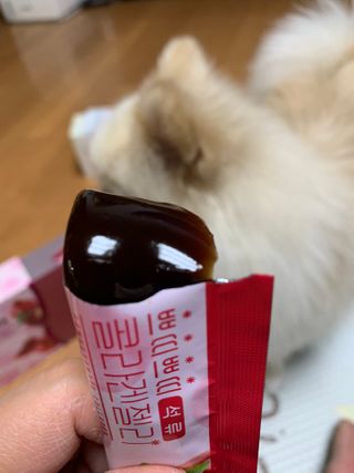 헬스업_쁘띠쁘띠석류콜라겐젤리_20g x 14포 — 5점을 준 리뷰어가 2021년 1월 올린 사용 사진