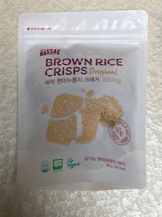 BASSAK 바삭 유기농 현미 누룽지 크래커 3종 — 5점을 준 리뷰어가 2021년 12월 올린 사용 사진