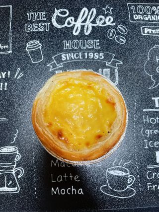 디앙뜨 포르투갈 에그타르트 오리지널 맛+패션후르츠 맛 중 택1 — 4점을 준 리뷰어가 2021년 7월 올린 사용 사진