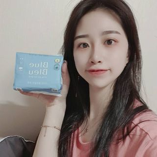 블루블루 유기농 순면 커버 생리대 — 5점을 준 리뷰어가 2021년 2월 올린 사용 사진