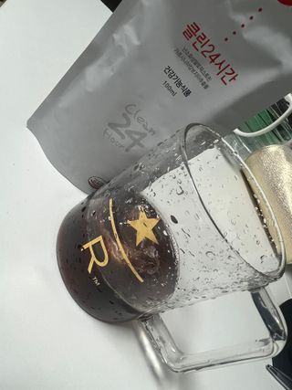 클린24시간 1BOX(5포) + 전용보틀(500ml) — 4.5점을 준 리뷰어가 2023년 4월 올린 사용 사진