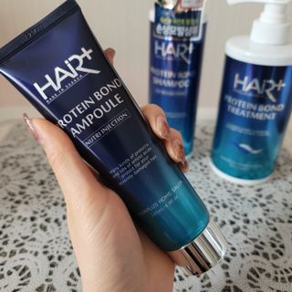 헤어플러스 단백질탈모샴푸 500ml+단백질본드앰플 145ml — 5점을 준 리뷰어가 2021년 3월 올린 사용 사진