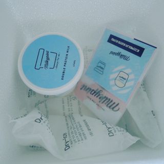 밀키파인트 더블 프로틴 우유 — 5점을 준 리뷰어가 2021년 8월 올린 사용 사진