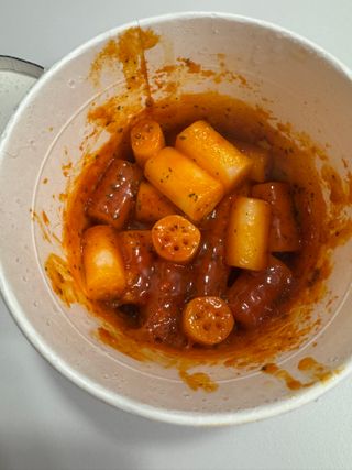 프리 [요리궁리] 타입 B (매콤,치즈,매콤까르보) 꽃떡볶이 6개입 세트 — 5점을 준 리뷰어가 2025년 2월 올린 사용 사진