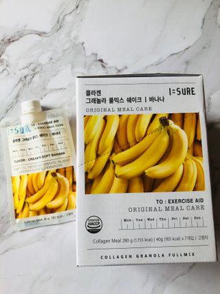 다미즐 [아이슈어] 맛있는 관리의 시작 그래놀라 풀믹스 쉐이크 4종 택 1/7일분/초콜릿, 고구마, 곡물, 바나나 — 4점을 준 리뷰어가 2021년 4월 올린 사용 사진