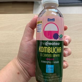 더그레잇티 콤부차 [매일유업] 더그레잇티 44kcal 콤부차 300ml *12개입 (오리지널 6개+베리리치 6개) — 5점을 준 리뷰어가 2023년 7월 올린 사용 사진