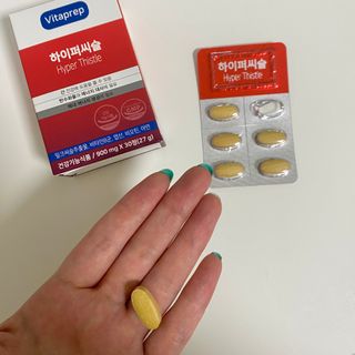 뉴트리션팩토리 비타프렙 하이퍼씨슬 밀크씨슬 900mg — 4점을 준 리뷰어가 2021년 7월 올린 사용 사진