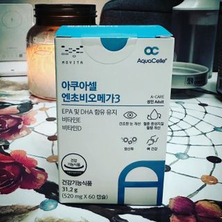 메디포스트 모비타 아쿠아셀 엔초비오메가3 60캡슐 — 5점을 준 리뷰어가 2022년 12월 올린 사용 사진