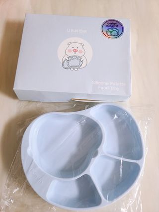 유비맘 캐릭터 실리콘 흡착 식판_색상 랜덤발송 — 5점을 준 리뷰어가 2021년 1월 올린 사용 사진