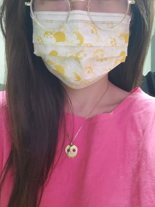 [숨그림]  덴탈마스크 짱구 우리아이 그리고 내가 쓰는 믿을수있는 케릭터 마스크  16종 — 5점을 준 리뷰어가 2021년 10월 올린 사용 사진
