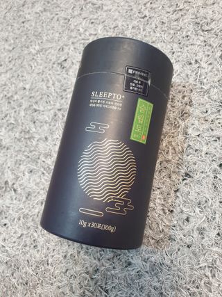 프리마인 자체 기업부설 연구소에서 찾아낸 건강한 수면의 비밀.  슬립토 플러스 30포 — 5점을 준 리뷰어가 2021년 10월 올린 사용 사진