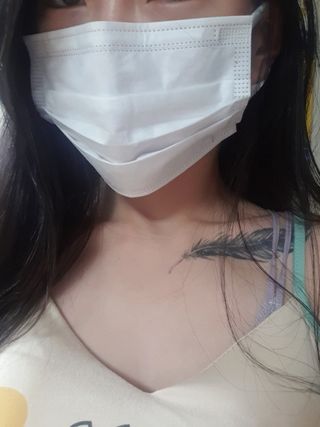 케이퓨리 KF80 덴탈 귀편한 숨쉬기편한 마스크 50매 — 5점을 준 리뷰어가 2022년 10월 올린 사용 사진