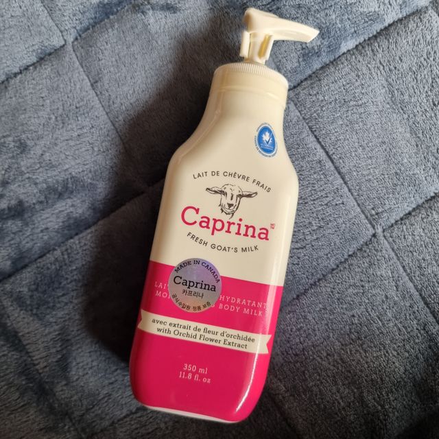 카프리나 프레쉬 산양밀크 모이스춰라이징 바디로션 350ml(오키드향) 리뷰 사진