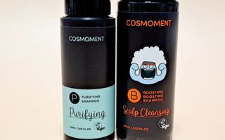 코스모먼트 부스티모 부스팅샴푸60ml + 비듬세정 진정샴푸50ml — 5점을 준 리뷰어가 2021년 11월 올린 사용 사진