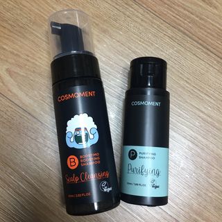 코스모먼트 부스티모 부스팅샴푸60ml + 비듬세정 진정샴푸50ml — 4.5점을 준 리뷰어가 2021년 11월 올린 사용 사진