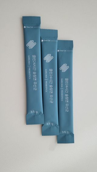 클린24시간 슬림앤유산균 1박스 (3.5g X 15포) — 5점을 준 리뷰어가 2022년 7월 올린 사용 사진