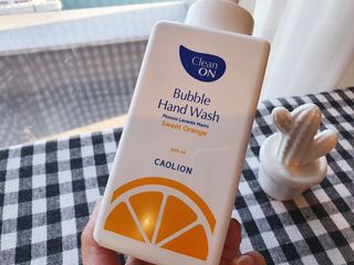 카오리온코스메틱스 클린온 버블 핸드 워시 500ml — 5점을 준 리뷰어가 2021년 8월 올린 사용 사진