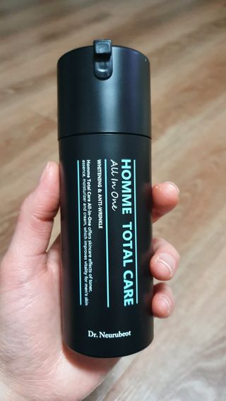Dr.느루벗 느루벗 옴므 토탈 케어 올인원 118ml 남자 남성 스킨 로션 에센스 크림 화장품 — 4.5점을 준 리뷰어가 2021년 2월 올린 사용 사진